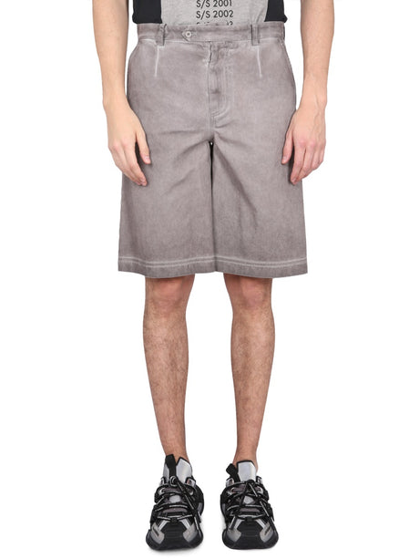 DOLCE & GABBANA Logo Plaque Bermuda Shorts for Men