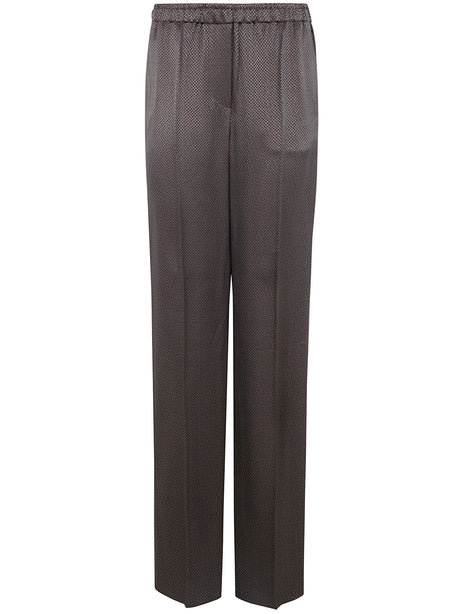 GIORGIO ARMANI Women's Micro Jacquard Trousers - SS25 Collection