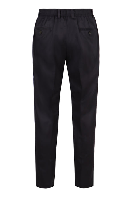 DOLCE & GABBANA Mid-Rise Wool Chino Trousers for Men