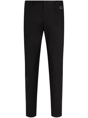 DOLCE & GABBANA Slim Fit Cotton Trousers for Men