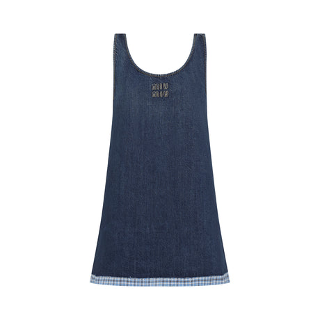 MIU MIU Chic Cotton Mini Dress for Women