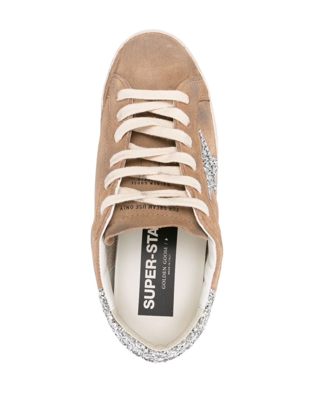 GOLDEN GOOSE Suede Upper Glitter Star Sneakers - Women's