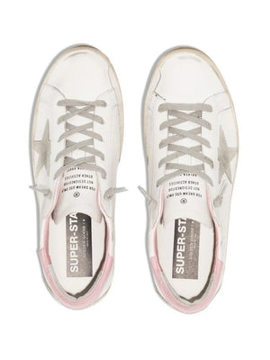 GOLDEN GOOSE Stylish Leather Upper with Suede Star Women's Sneakers