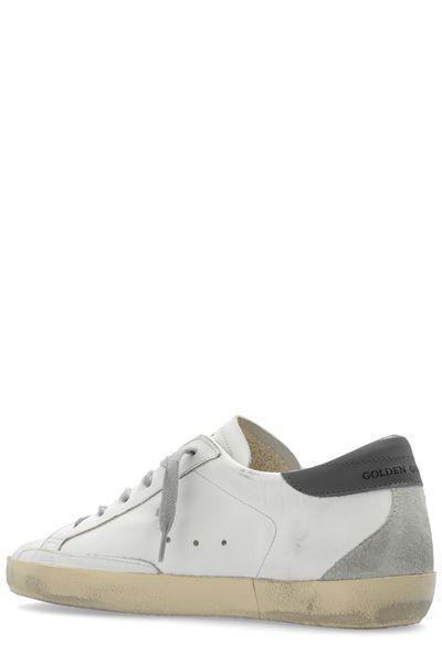 GOLDEN GOOSE スーパースター 白とグレーのレザースニーカー