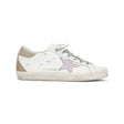 GOLDEN GOOSE Women’s Superstar Leather Sneakers with Glitter Heel