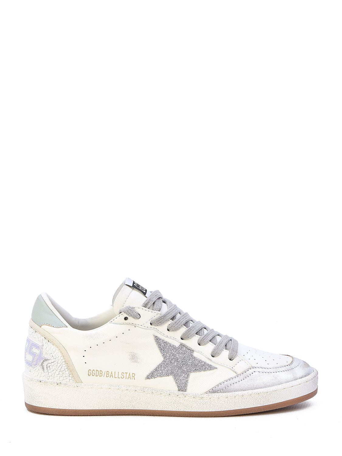 GOLDEN GOOSE Crystal Star スニーカー [白/シルバー/アクアグレー/オーキッドハッシュ] - 女性用