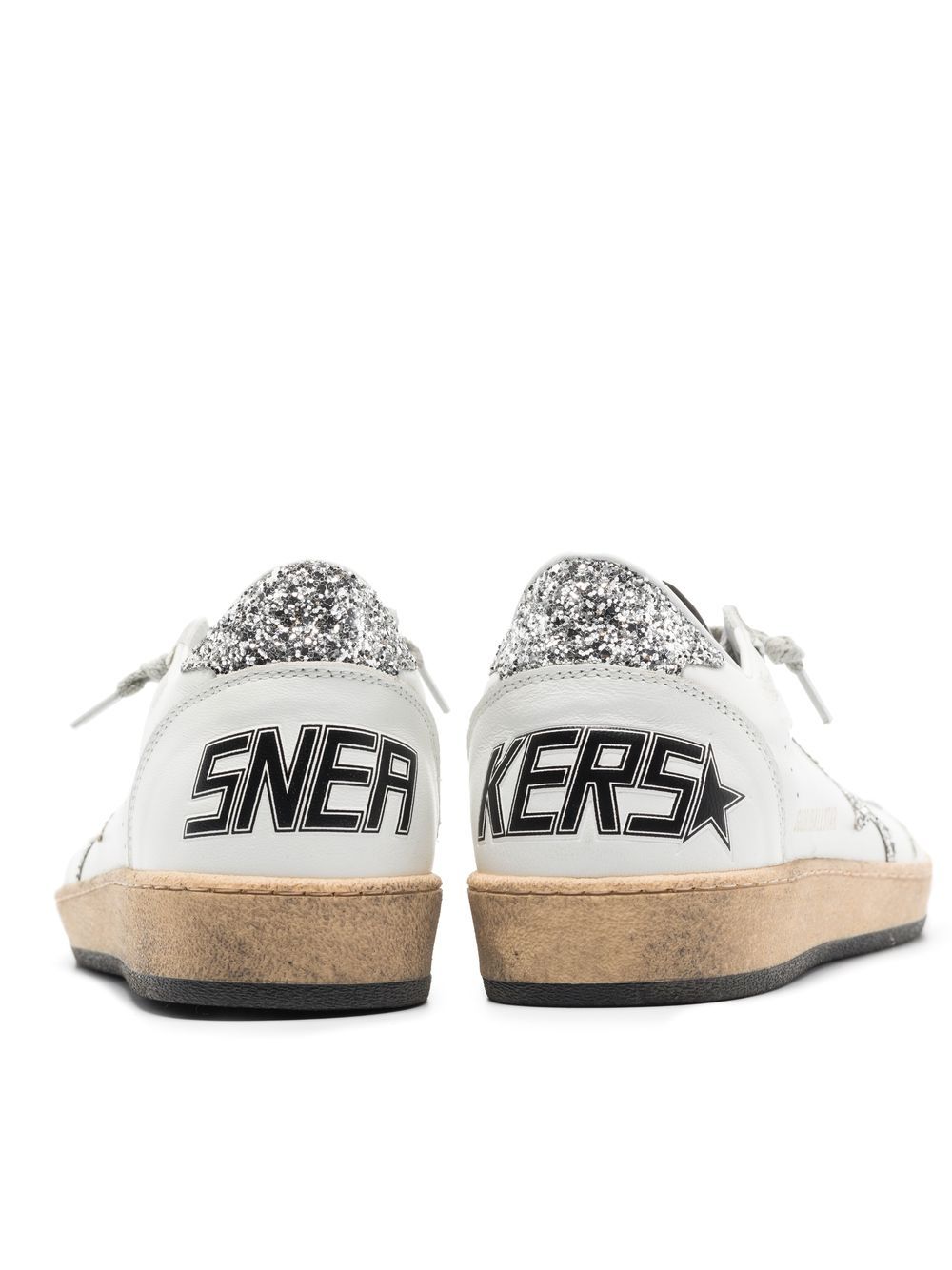 GOLDEN GOOSE Women's Glittered Star Lace-Up Sneakers