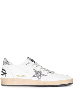 GOLDEN GOOSE Women's Glittered Star Lace-Up Sneakers