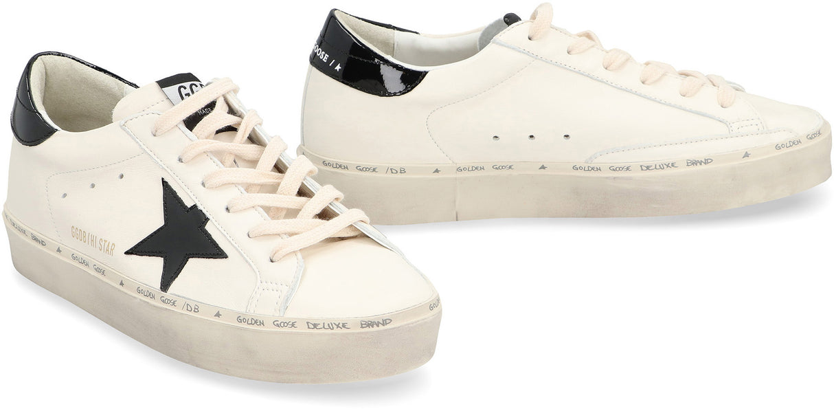 GOLDEN GOOSE Leather Low-Top Platform Sneakers for Women