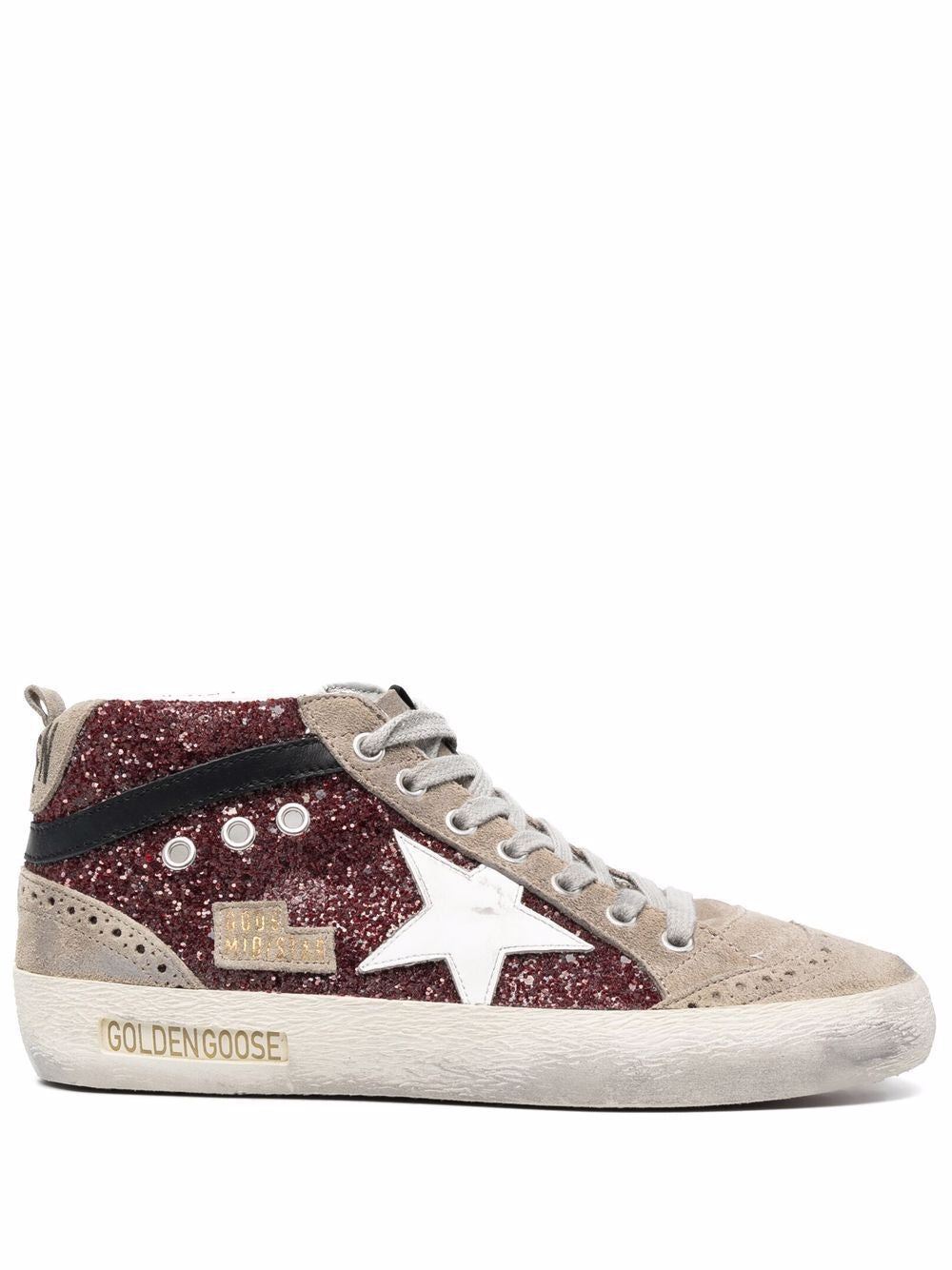 GOLDEN GOOSE Sneaker Mid Star Glitter - Women's Size Available