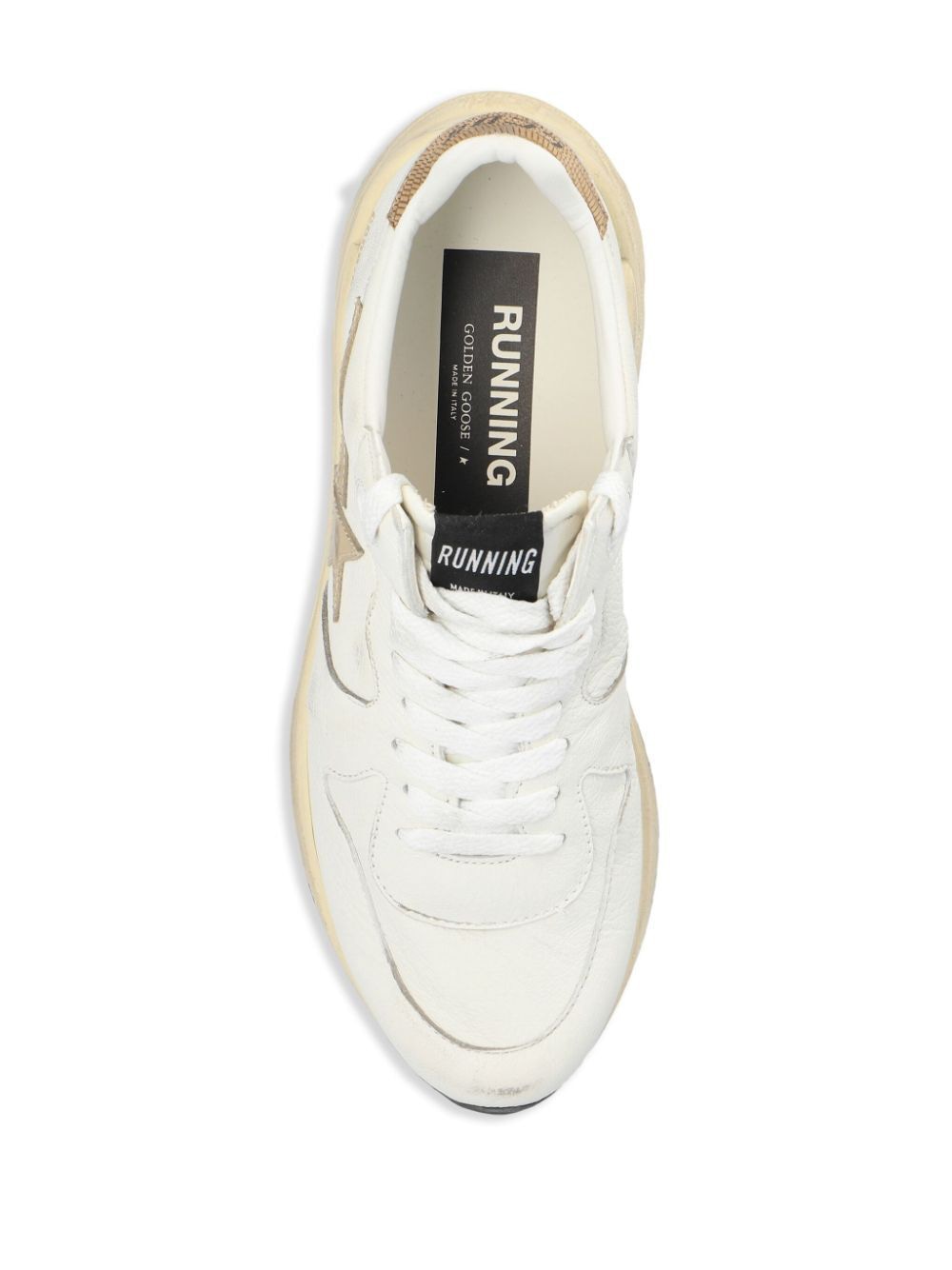 GOLDEN GOOSE Running Sole Sneakers with Laminated Star and Exotic Heel Tab