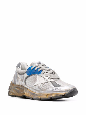 GOLDEN GOOSE Running Dad Sneakers with Distressed Star Accents