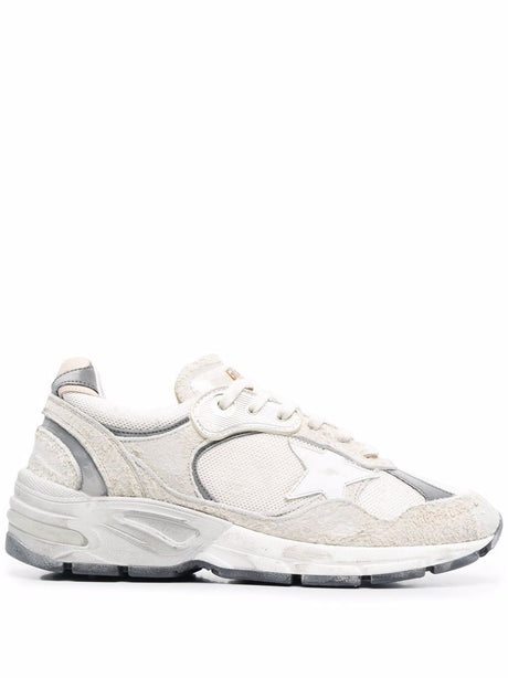 GOLDEN GOOSE Women's Lace-Up Sneakers with White Leather Panel Design