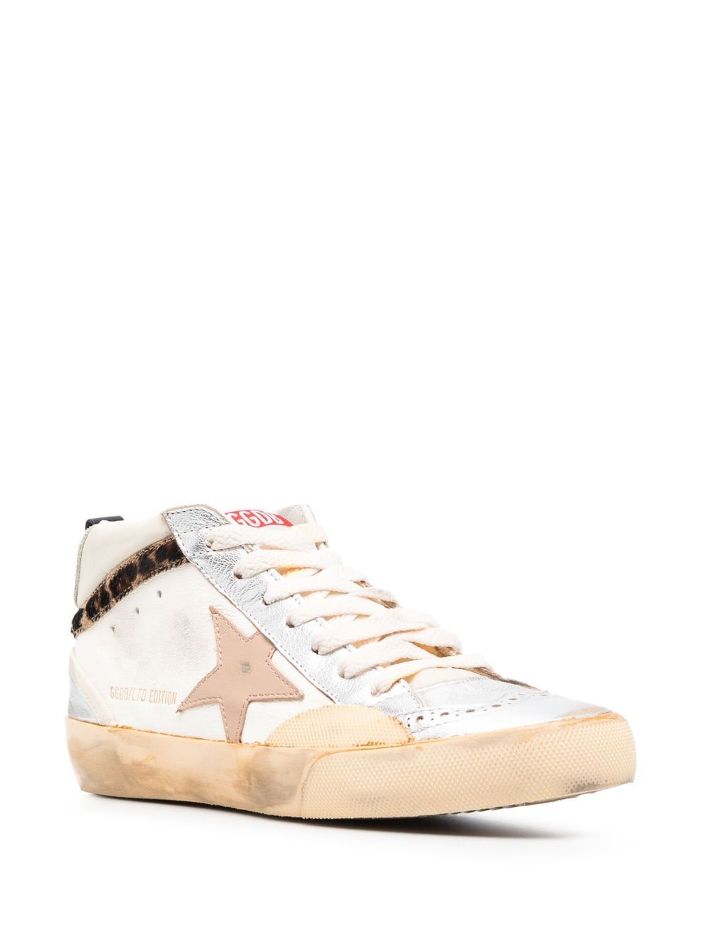 GOLDEN GOOSE Mid Star Sneakers for Women - Trendy Leopard Print