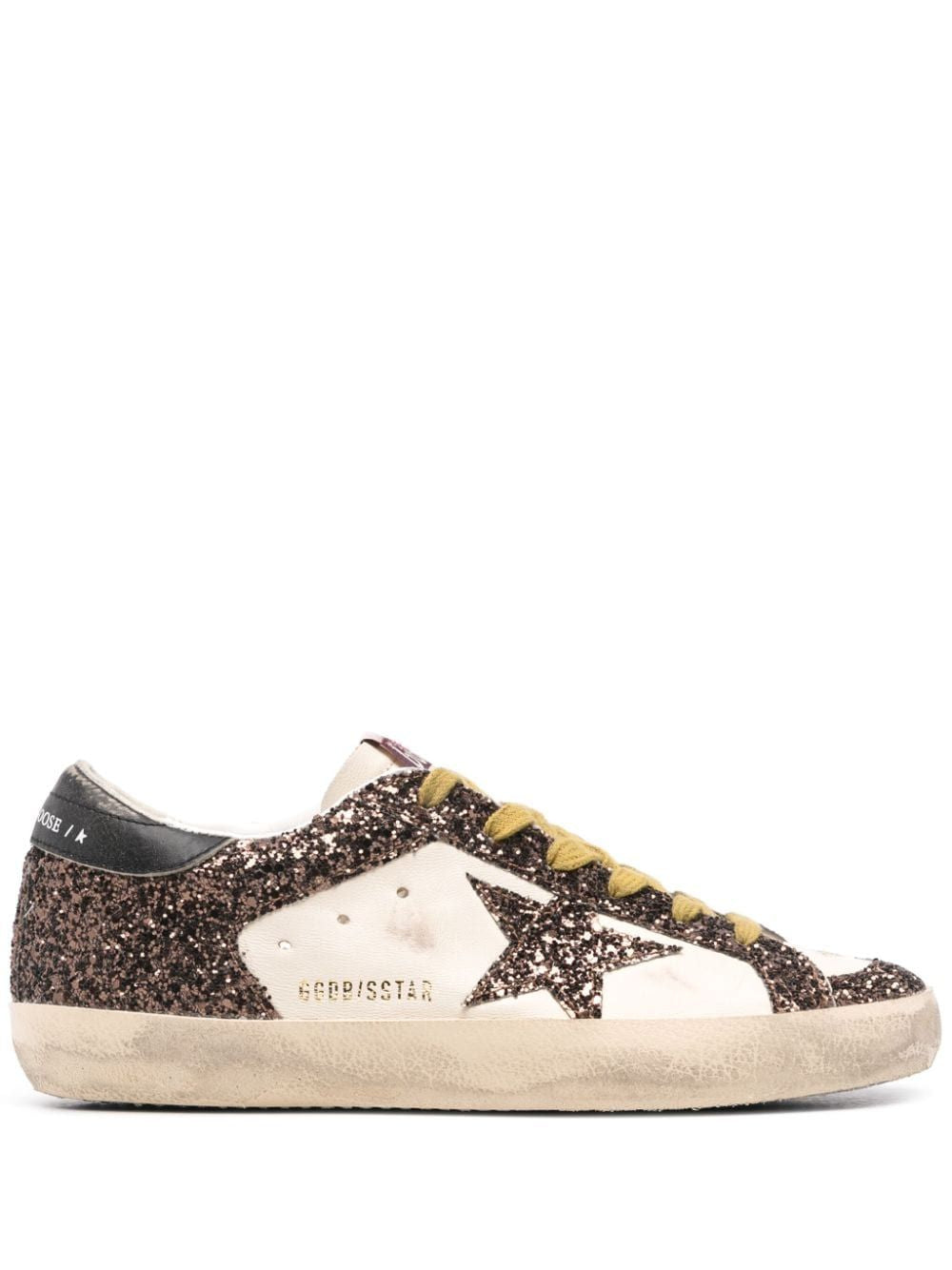 GOLDEN GOOSE スーパースター ホワイト＆ブラウン スニーカー