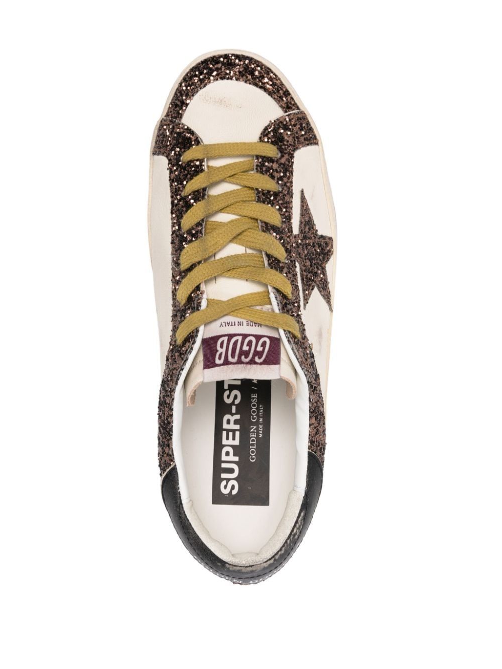 GOLDEN GOOSE スーパースター ホワイト＆ブラウン スニーカー