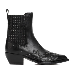 GOLDEN GOOSE Stylish Black Leather Women's Boots for SS24