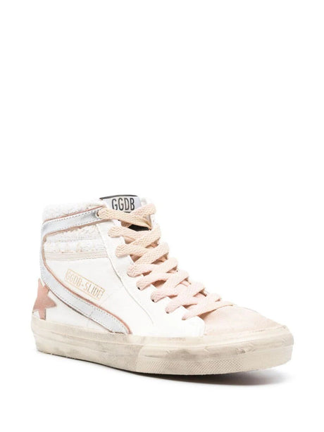 GOLDEN GOOSE High-Top Sneaker with Distressed Finish for Women