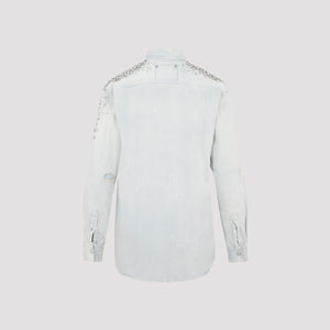 GOLDEN GOOSE Bleached Washed Boyfriend Shirt for Women