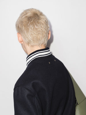 GOLDEN GOOSE Logo Wool Bomber Jacket