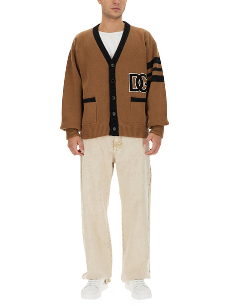 DOLCE & GABBANA Regular Fit Wool Cardigan for Men