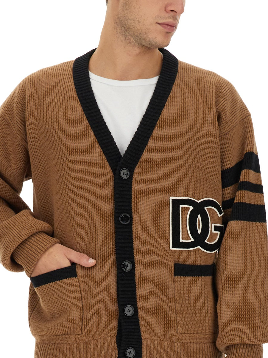 DOLCE & GABBANA Regular Fit Wool Cardigan for Men