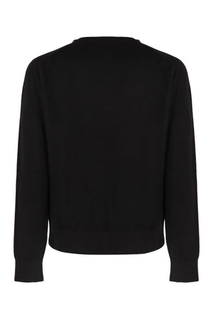 DOLCE & GABBANA Men's Virgin Wool Sweater with Ribbed Knit Edges