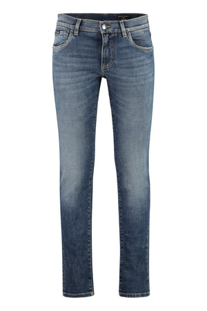 DOLCE & GABBANA Skinny Fit Denim Jeans for Men - Size IT 48