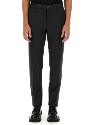 DOLCE & GABBANA Regular Fit Wool Pants - Size 50