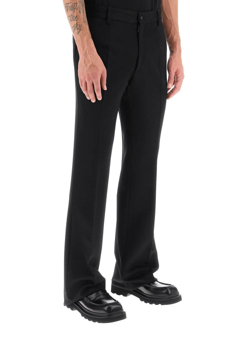 DOLCE & GABBANA Flared Wool Trousers for Men