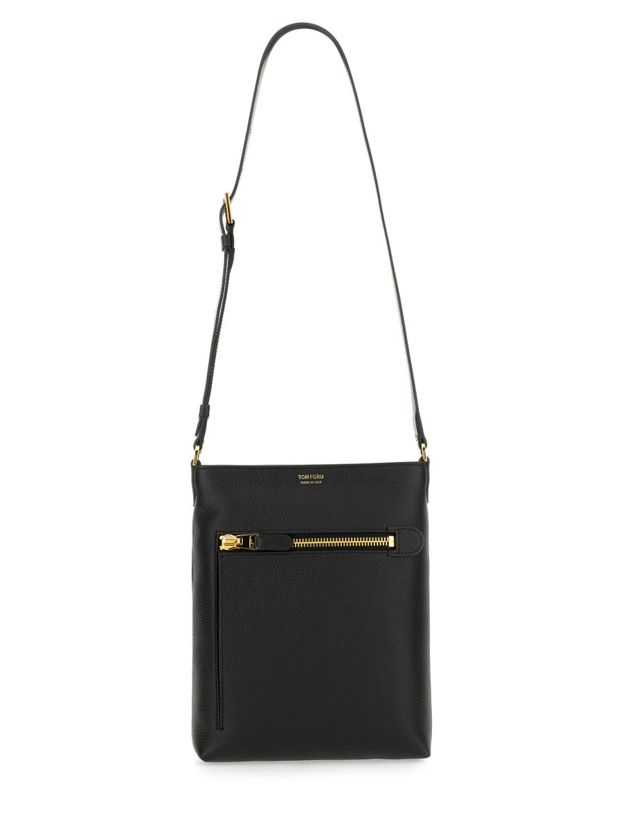 TOM FORD Leather Shoulder Handbag - Men's Crossbody Bag