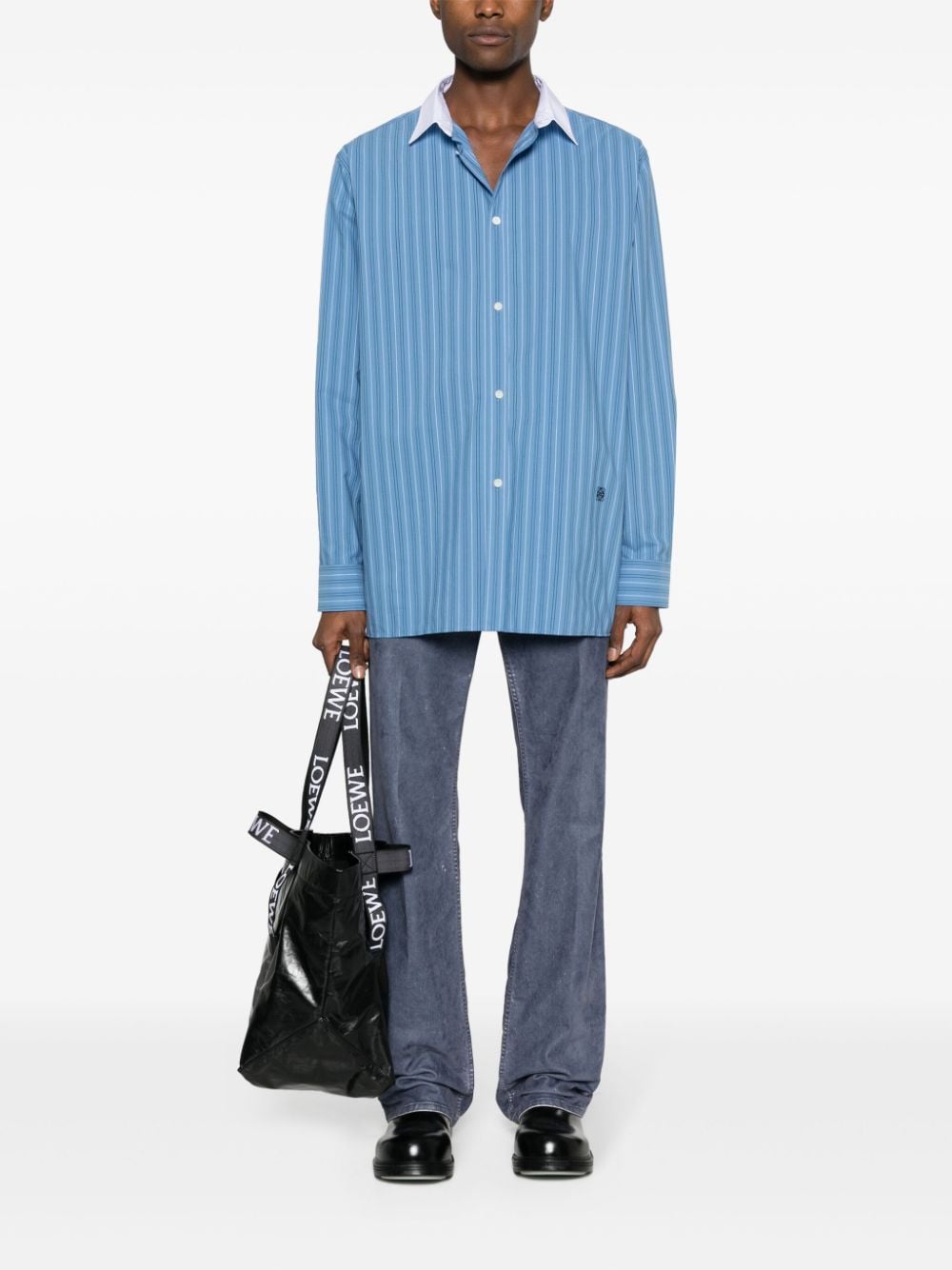 LOEWE Striped Cotton Shirt for Men