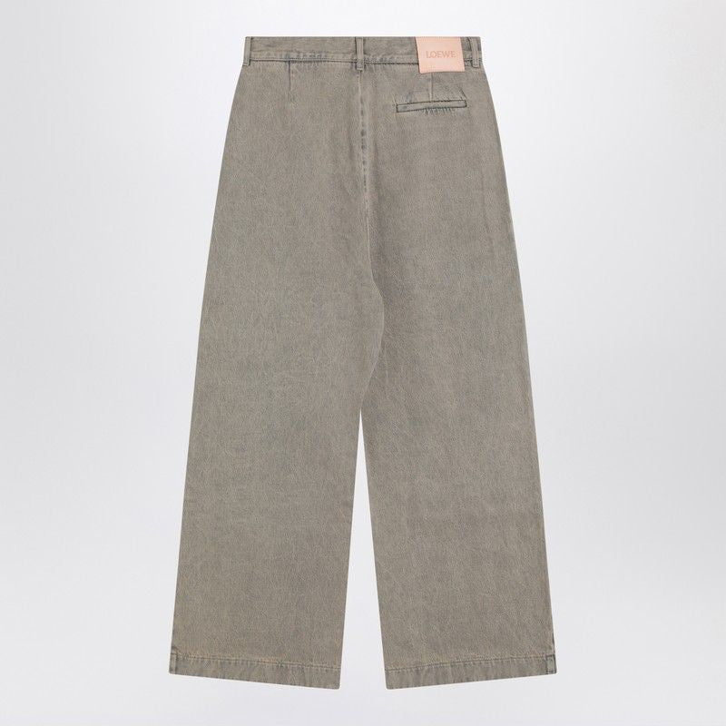 LOEWE Wide Pleated Denim Pants for Men (SS25)