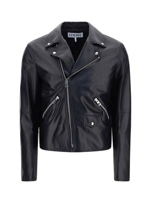 LOEWE Women's Biker Jacket in Luxurious Lambskin