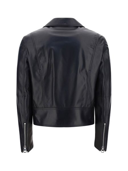 LOEWE Women's Biker Jacket in Luxurious Lambskin