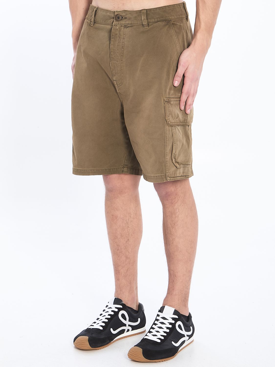 LOEWE Men's Cargo Bermuda Shorts - Size 48