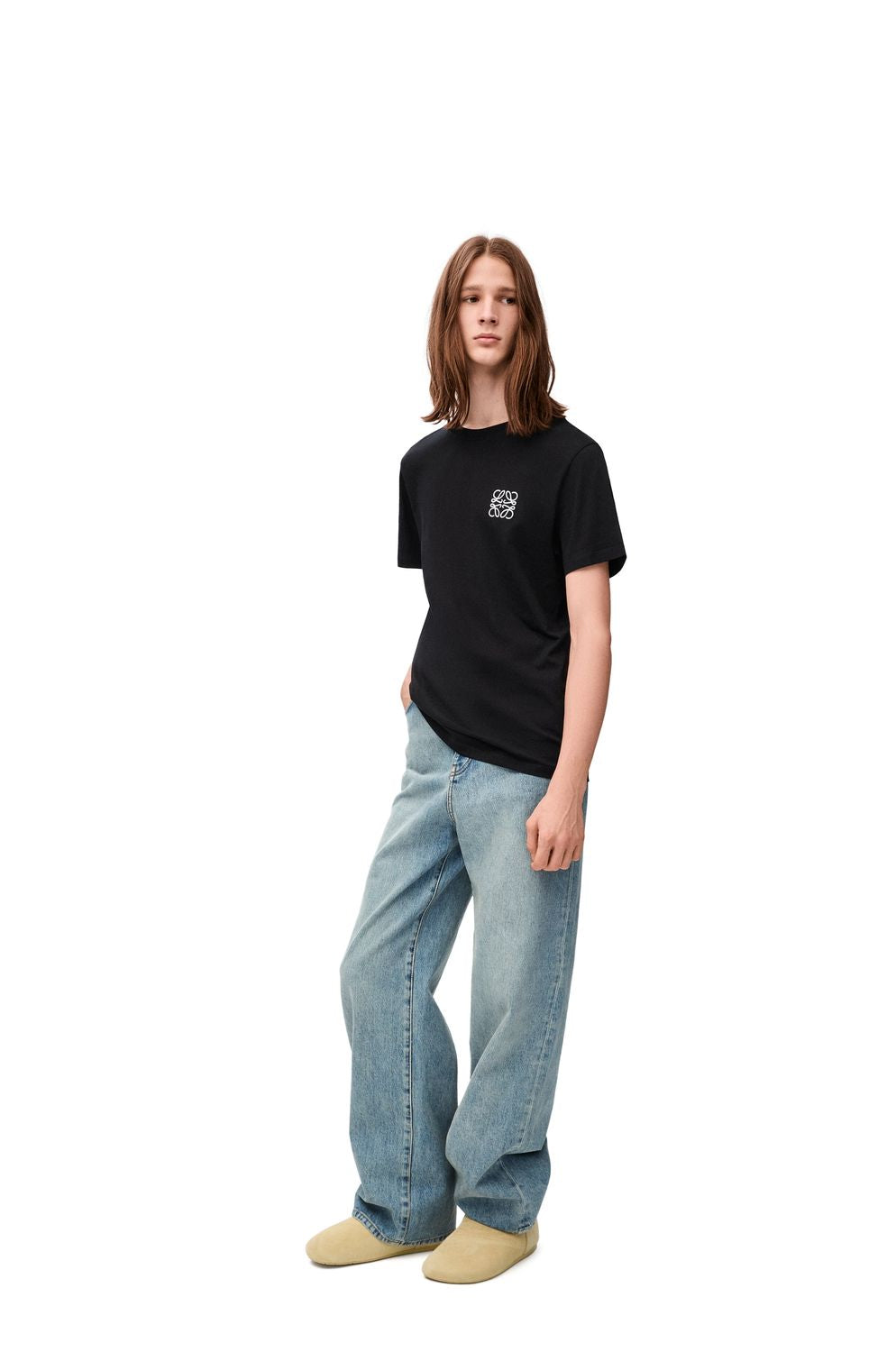 LOEWE Men's Embroidered Anagram T-Shirt