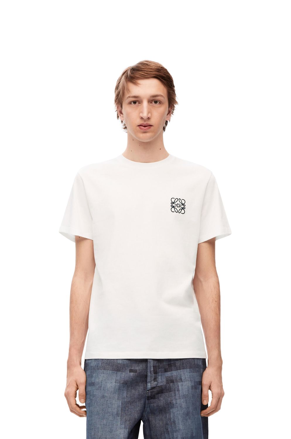 LOEWE Men's Embroidered Anagram T-Shirt