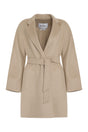 MAX MARA Elegant Cashmere Jacket with Coordinated Waist Belt