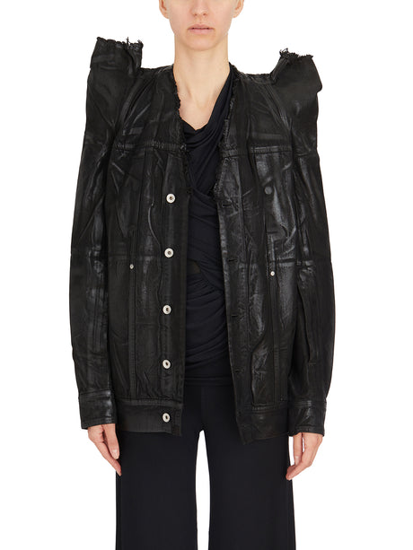 RICK OWENS Worker Jacket with Removable Shoulder Straps - Size S