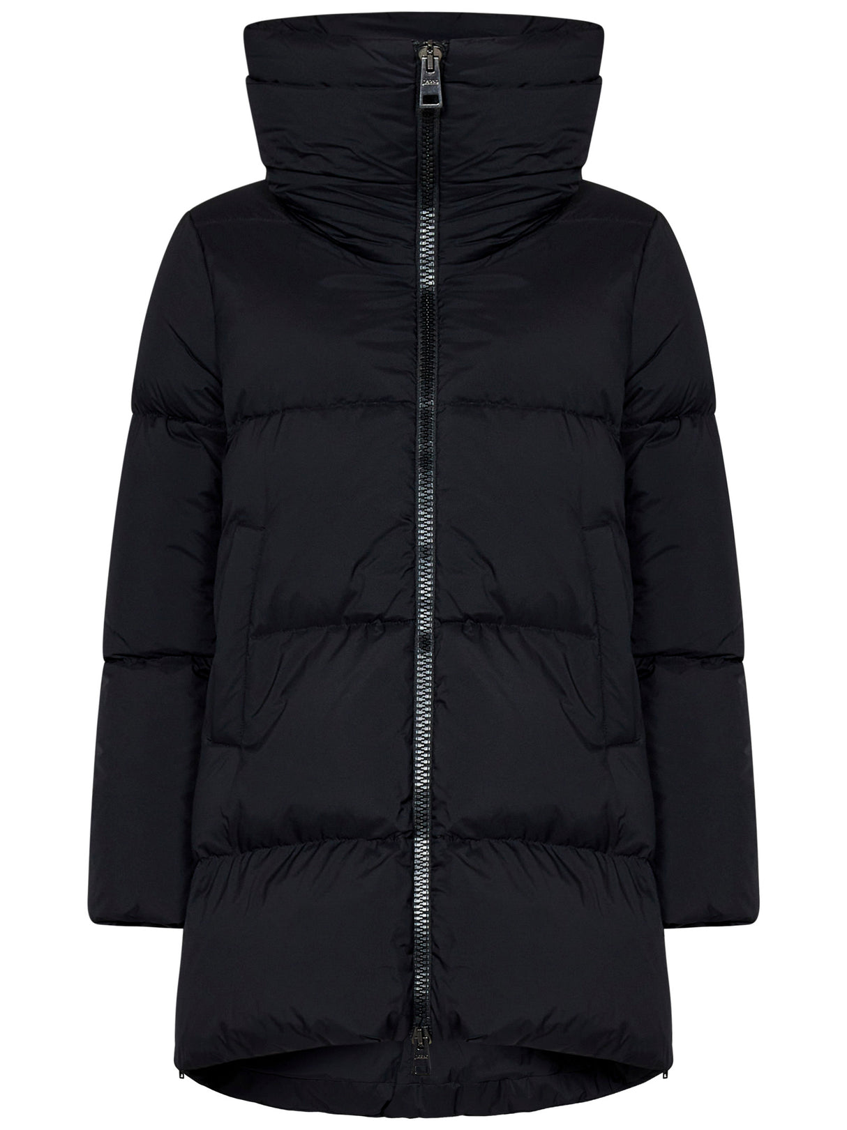 HERNO Black Nylon Down Jacket for Women