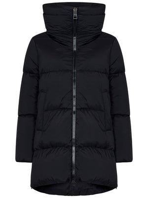 HERNO Black Nylon Down Jacket for Women