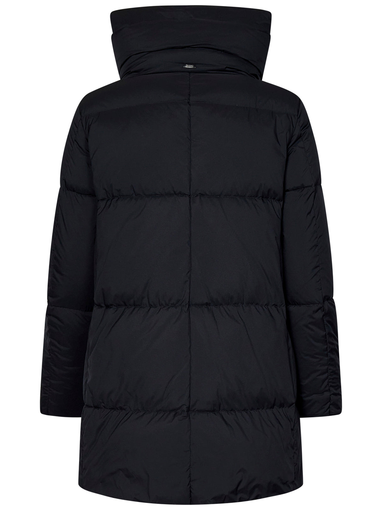 HERNO Black Nylon Down Jacket for Women