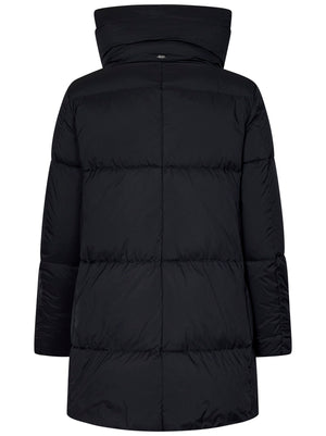 HERNO Black Nylon Down Jacket for Women