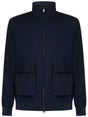 HERNO Men's Wool Bomber Jacket with Bellow Pockets