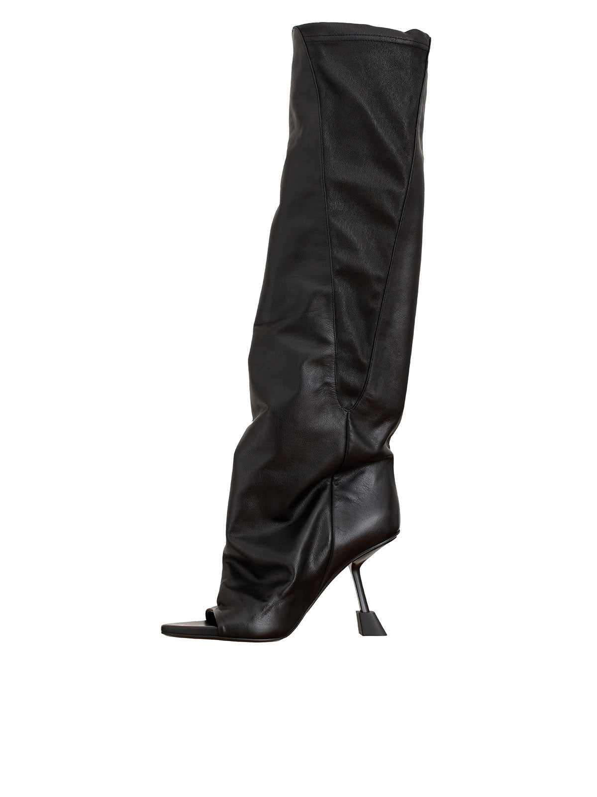 IACHI ARAIA Stretch Leather Knee-High Boots