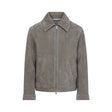 AMI PARIS Zipped Suede Jacket for Men - SS25 Collection