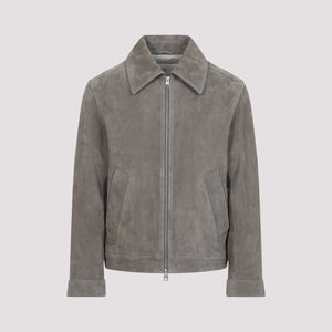 AMI PARIS Zipped Suede Jacket for Men - SS25 Collection