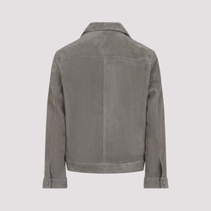 AMI PARIS Zipped Suede Jacket for Men - SS25 Collection