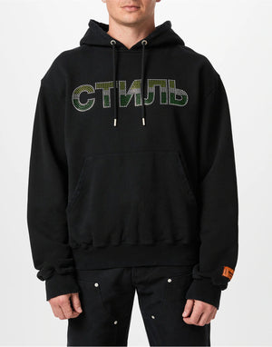 HERON PRESTON CTNMB Strass Logo Hoodie - Men's Long Sleeve Sweatshirt